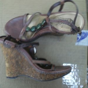 Carlos Santana Wedges Platform Heels Sandals